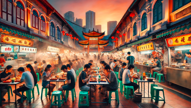 Chinatown Hawker Leftovers Consumption